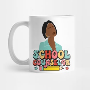 Black School Counselor Appreciation Gift Mug